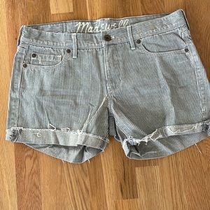 Madewell striped shorts